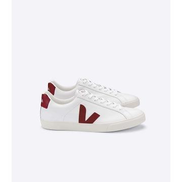 Zapatillas Veja ESPLAR LEATHER Hombre White/Red | España 304XYU
